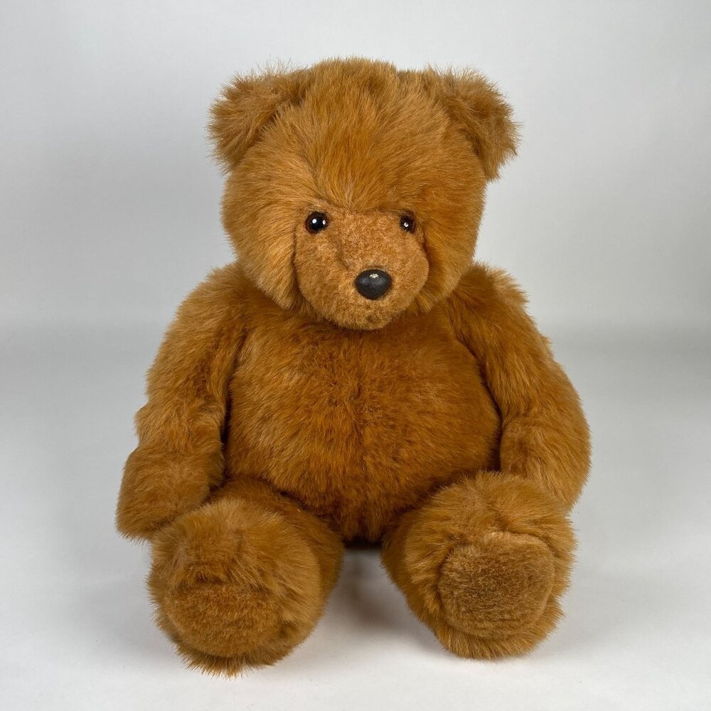 1987 Gund JCPenney Exclusive Plush Teddy Bear Stuffed Animal Light Brown 22"